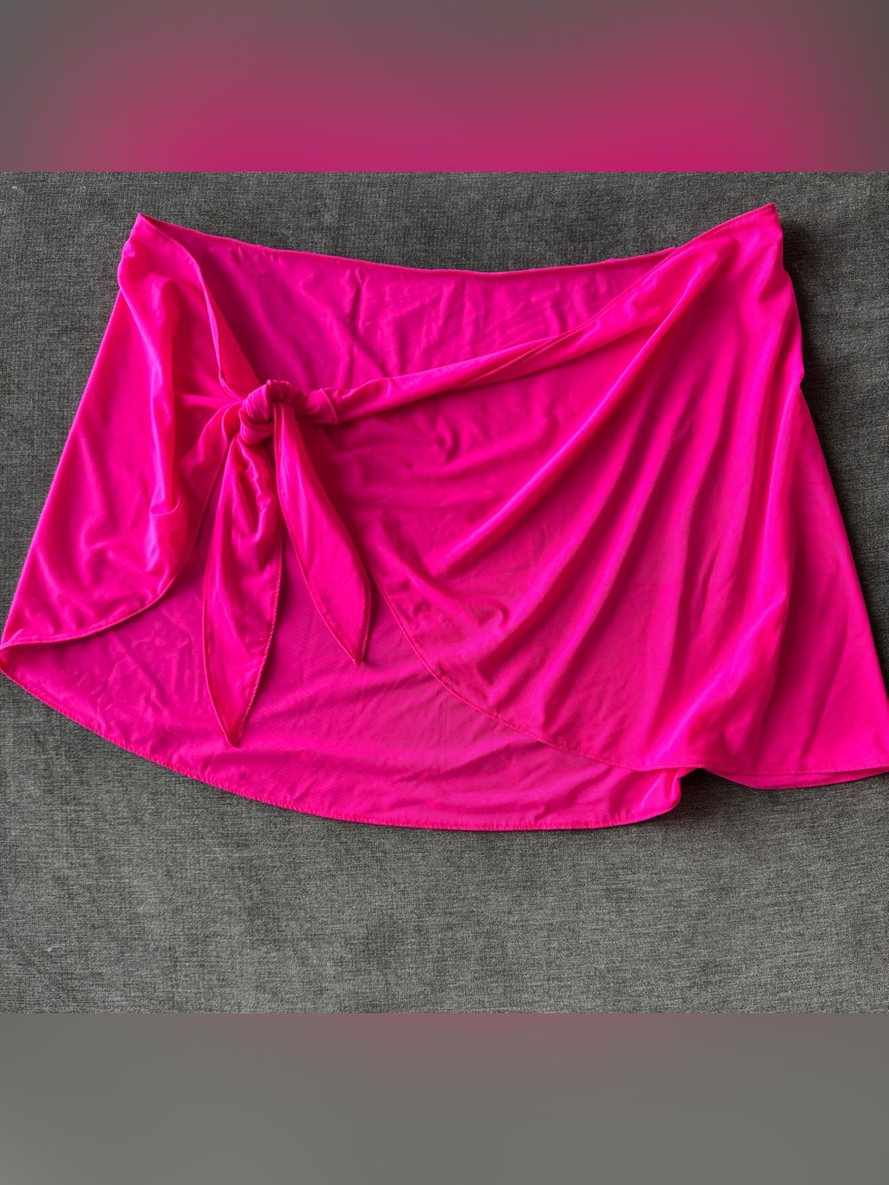 Good American Hot Pink Swim Sarong Cover-Up size 5-8 (3x/4x)